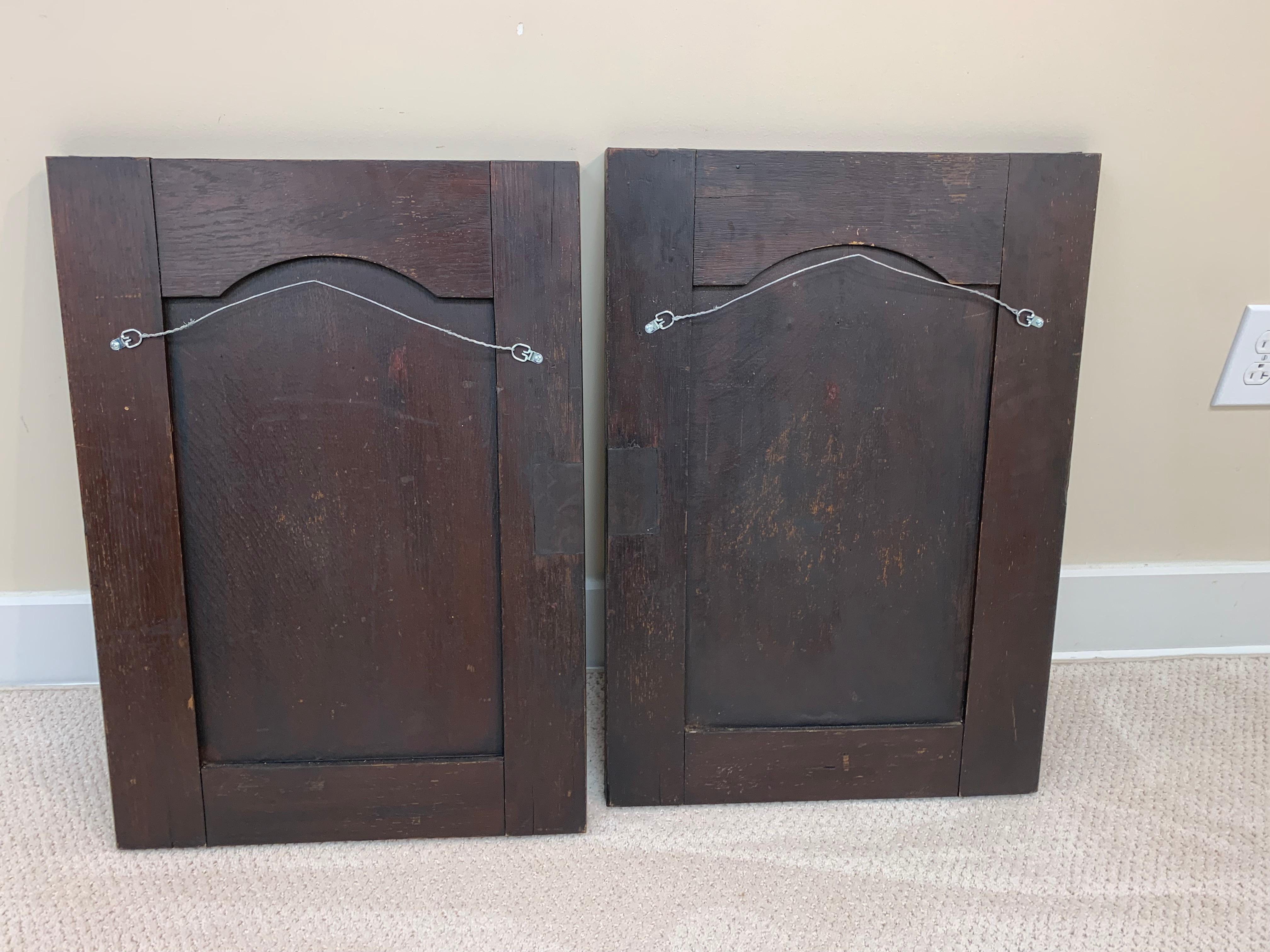 Pair of Black Forest Style Wall Plaques Circa 1880 For Sale 1