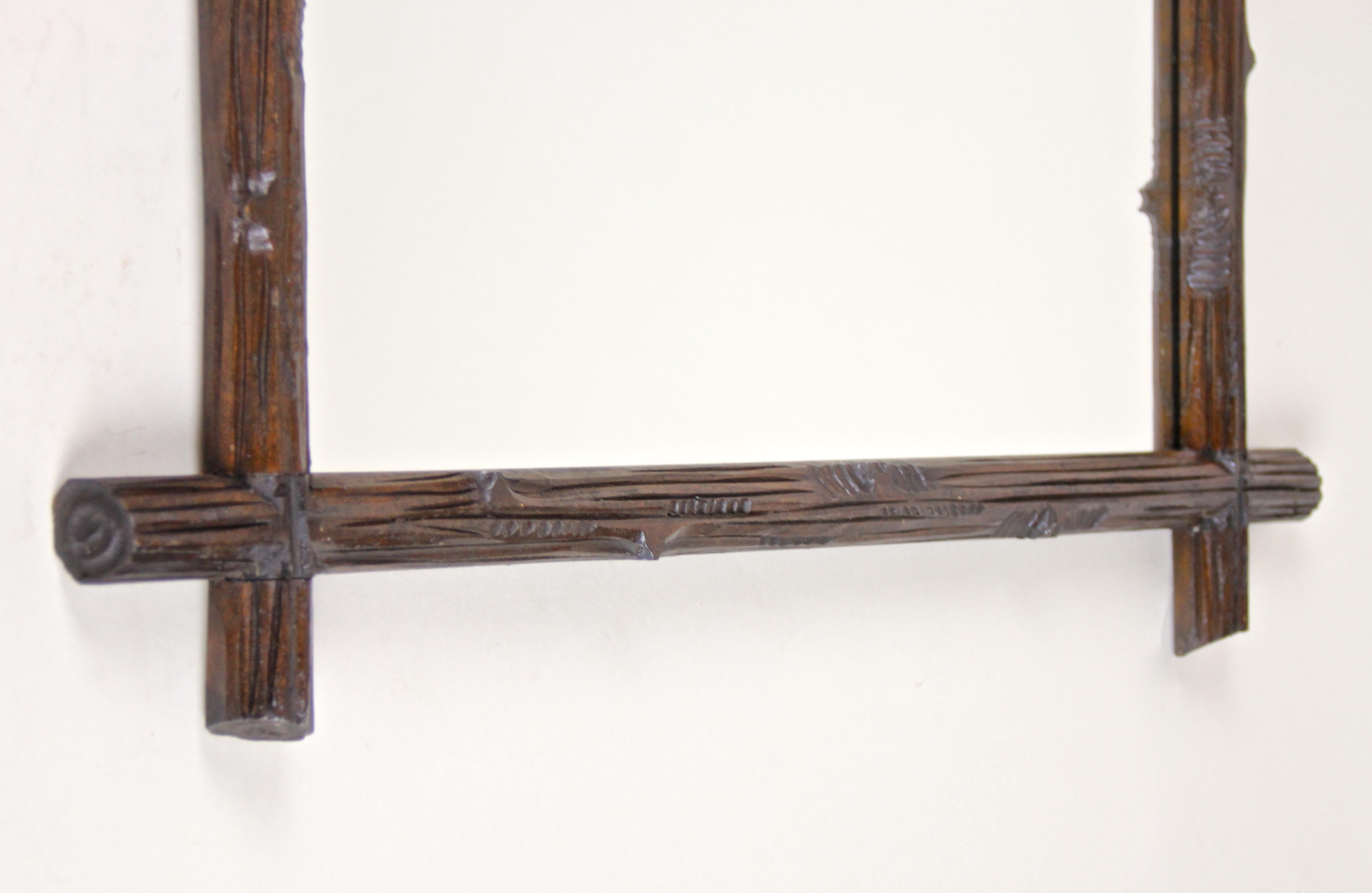 Pair of Black Forest Wall Mirrors Basswood Hand Carved, Austria, circa 1880 1