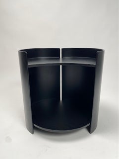 Pair of black "Gea" bedside tables by Takahama for Gavina, Italy 1961