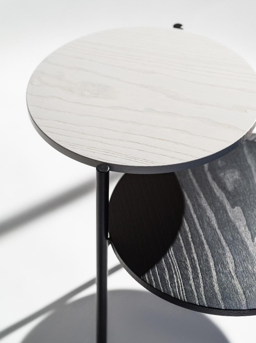 Italian Pair of Black & Grey Triplo Table by Mason Editions For Sale