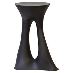 Pair of Black Kreten Bedside Tables from Souda, Tall, Concrete, Made to Order