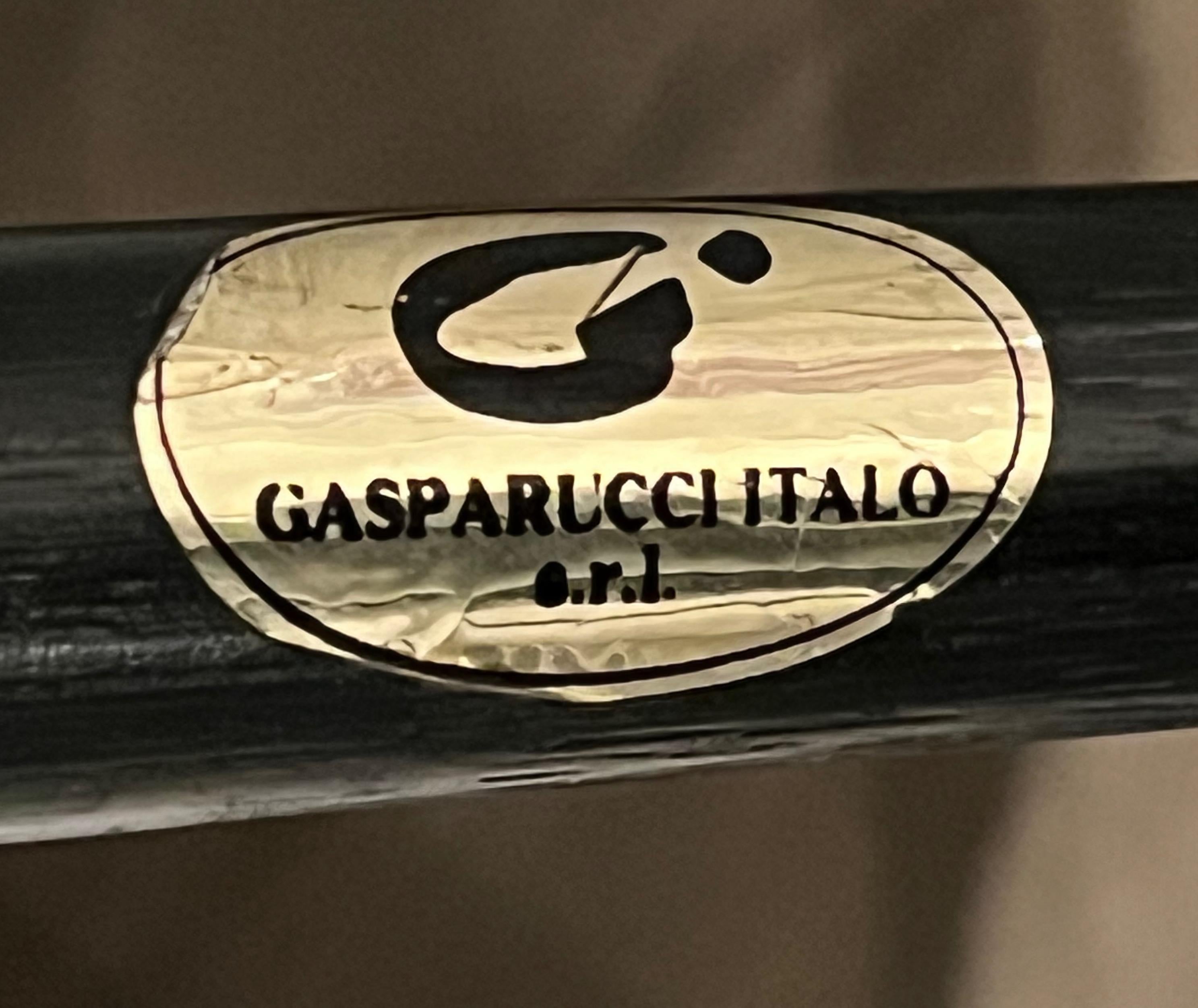 Beistelltische aus schwarz lackiertem Bambusimitat von Gasparucci, Paar im Angebot 3