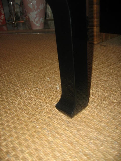 Pair of Black Lacquered Grosfeld House Side Tables 4