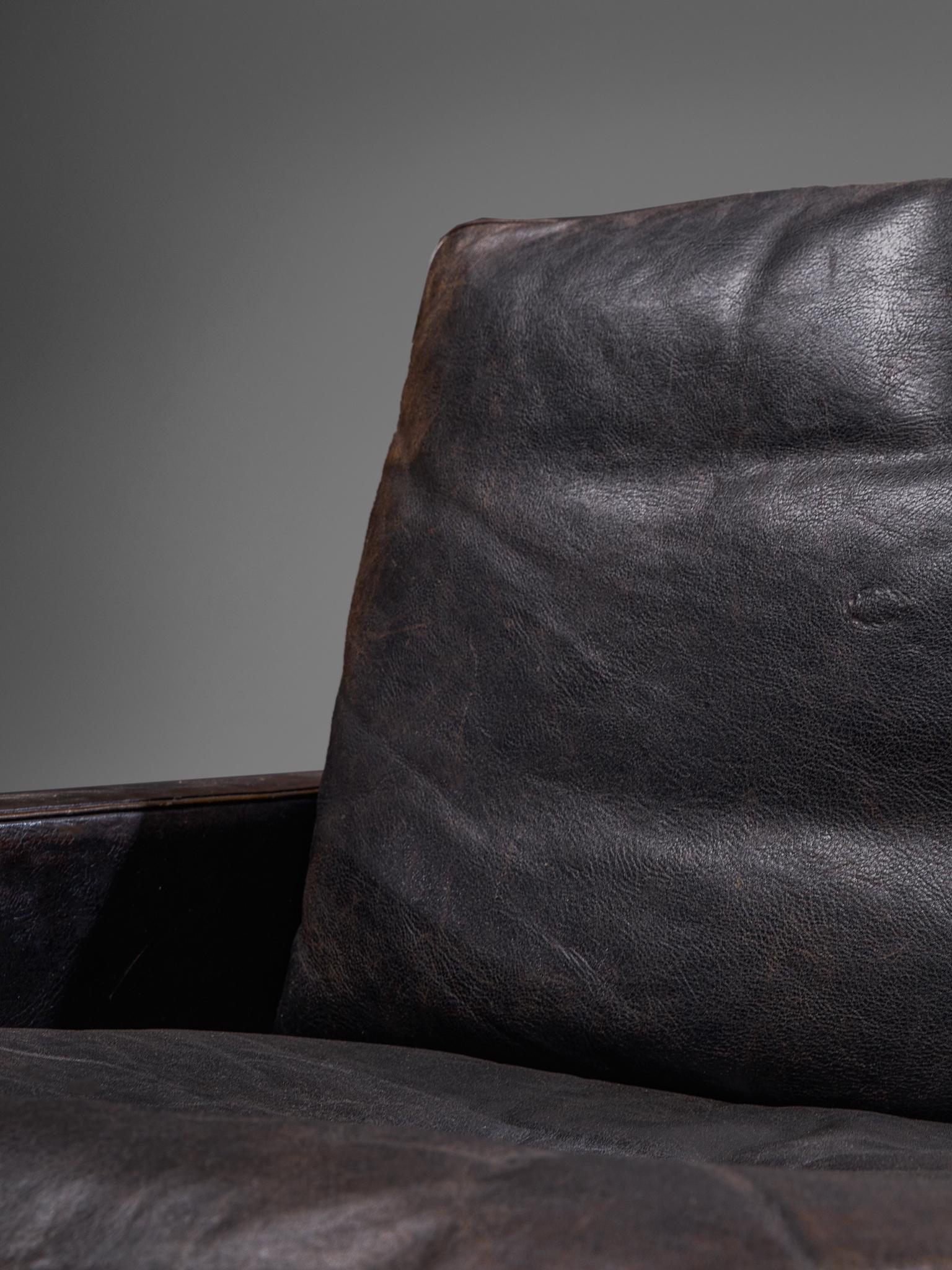 Pair of Poul Kjaerholm PK31-1 Lounge Chairs in Original Black Leather 2