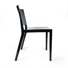 Pair of Black Lizz Chairs by Piero Lissoni & Carlo Tamborini for Kartell