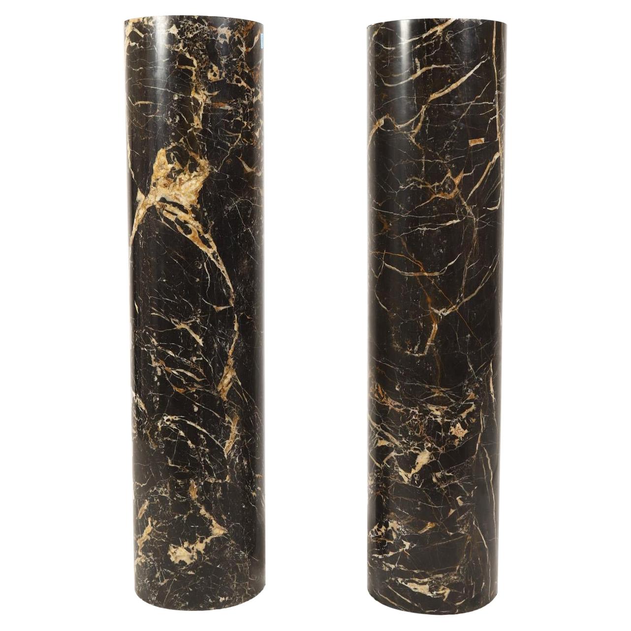 Architectural Black Marble Pedestal at 1stDibs