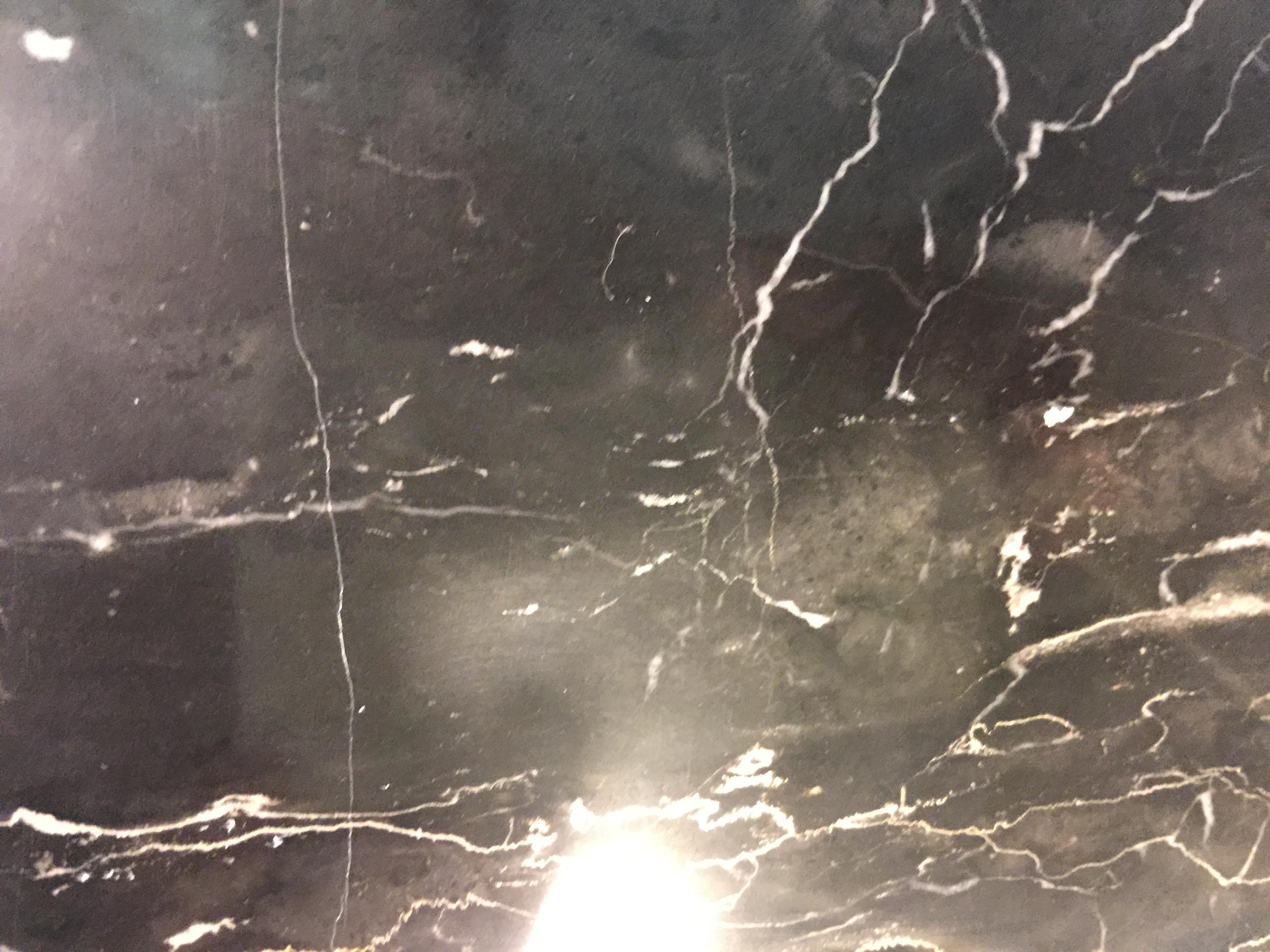 Belgian Black Marble Pair of Rectangular Black Marble Lamps Designed by Nessen Lamps For Sale