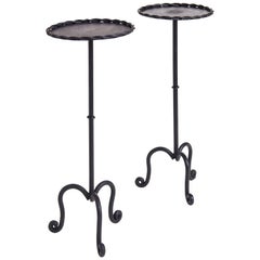 Pair of Black Martini Side Tables