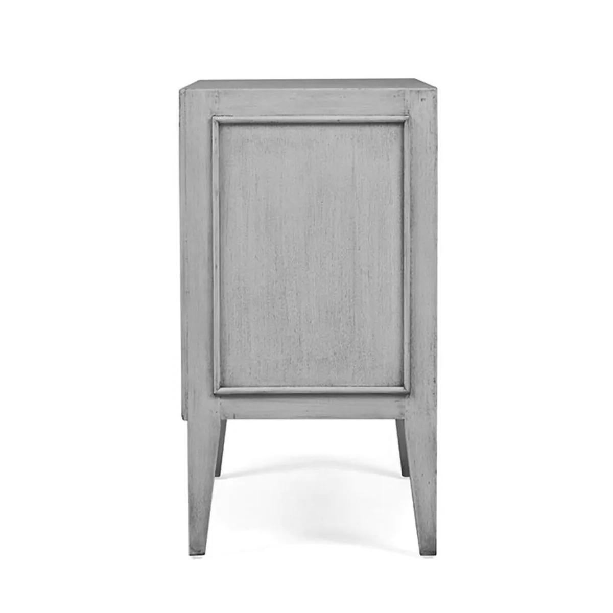 Contemporary Pair of Black Mid Century Modern Nightstands For Sale