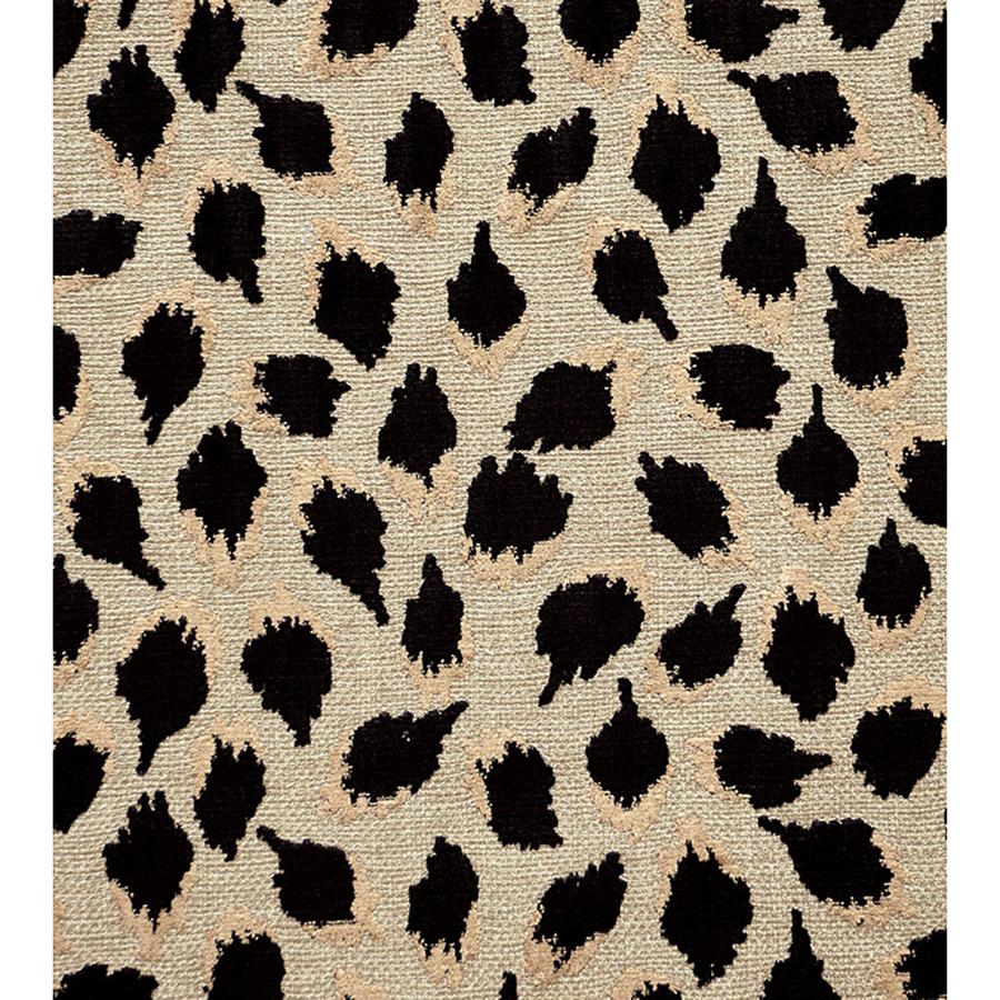 American Pair of Black Ocelot Cube Ottomans For Sale