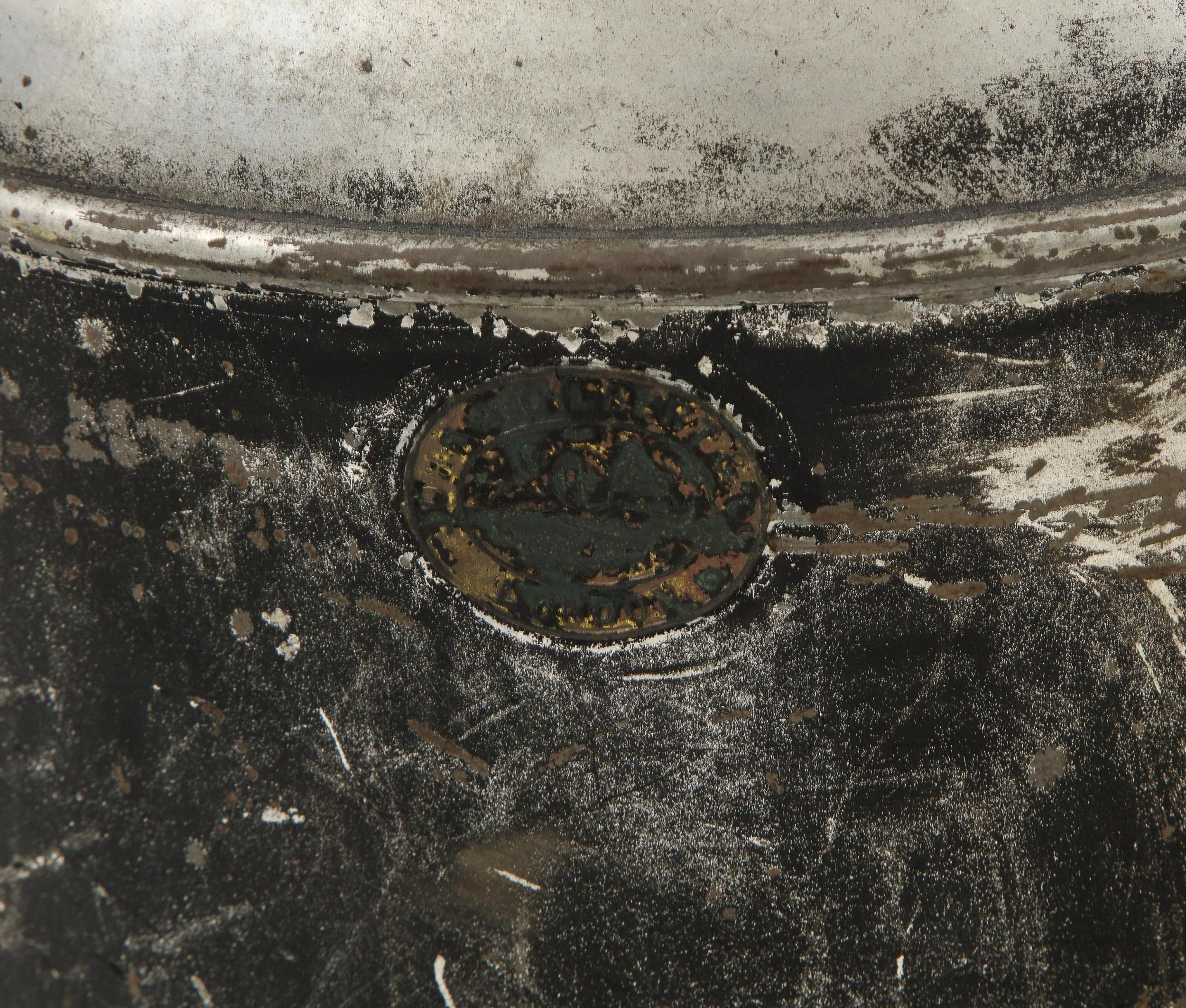 Pair of Black Oval Tea Tin Lamps 5