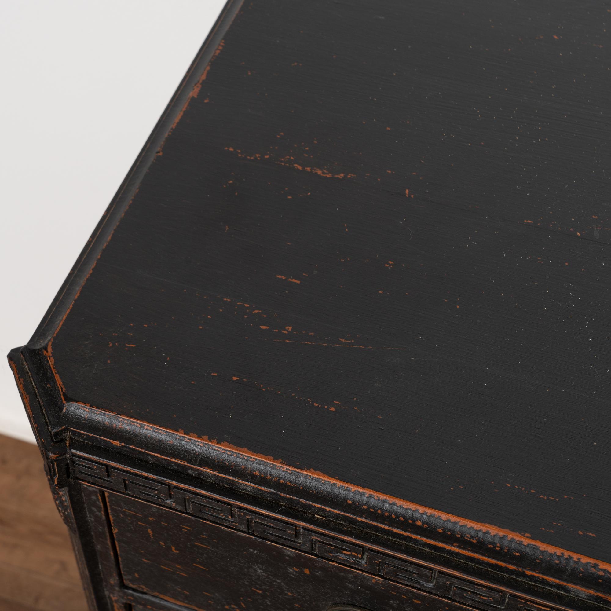 Pair of Black Pine Chest of Drawers, Sweden circa 1860-80 3