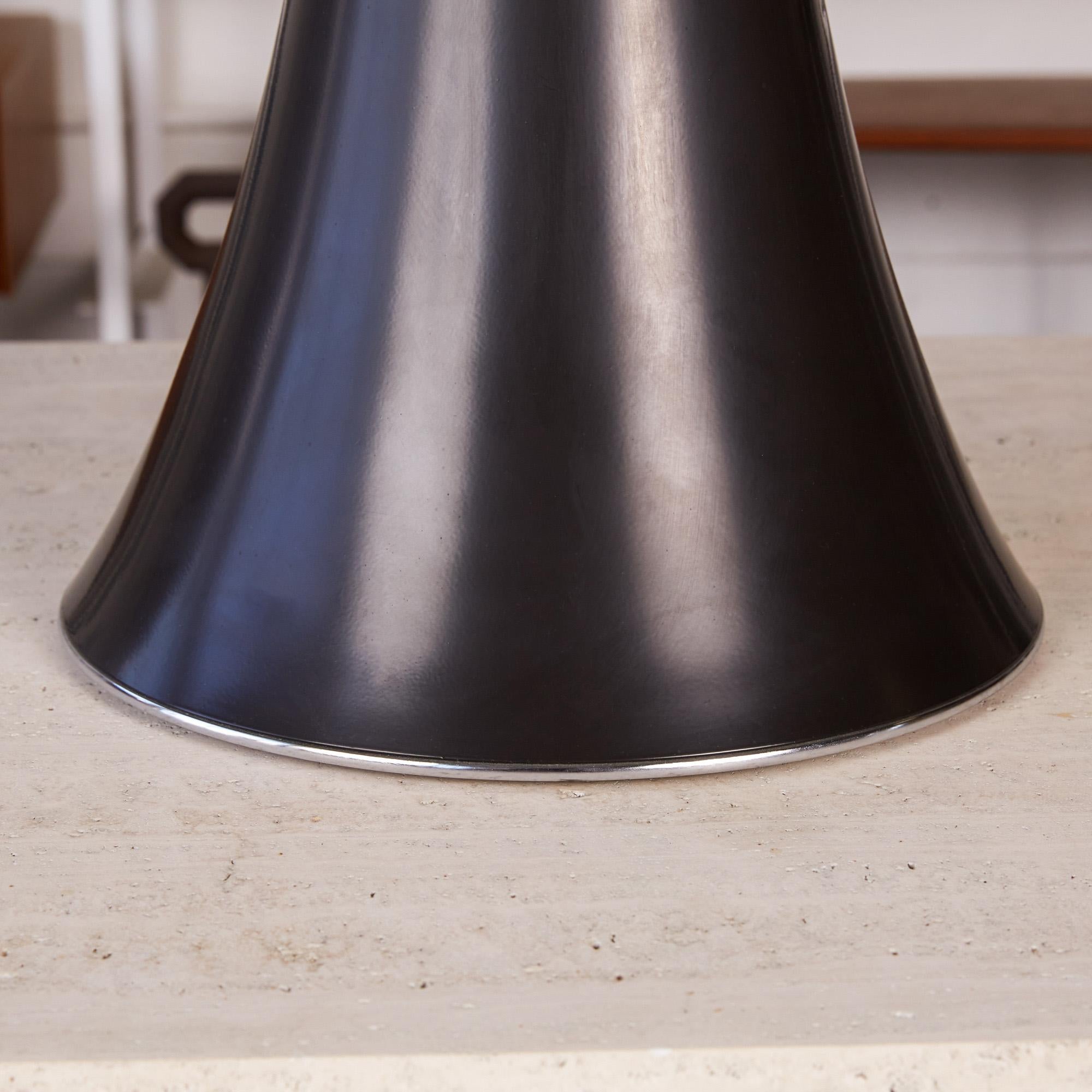 Pair of Black Pipistrello Table Lamps by Gae Aulenti 4