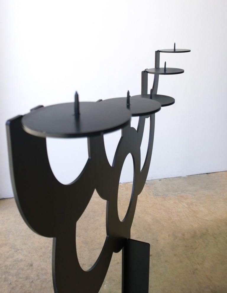 Pair of Black Roderick Vos for Moooi Big Bold Floor Black Metal