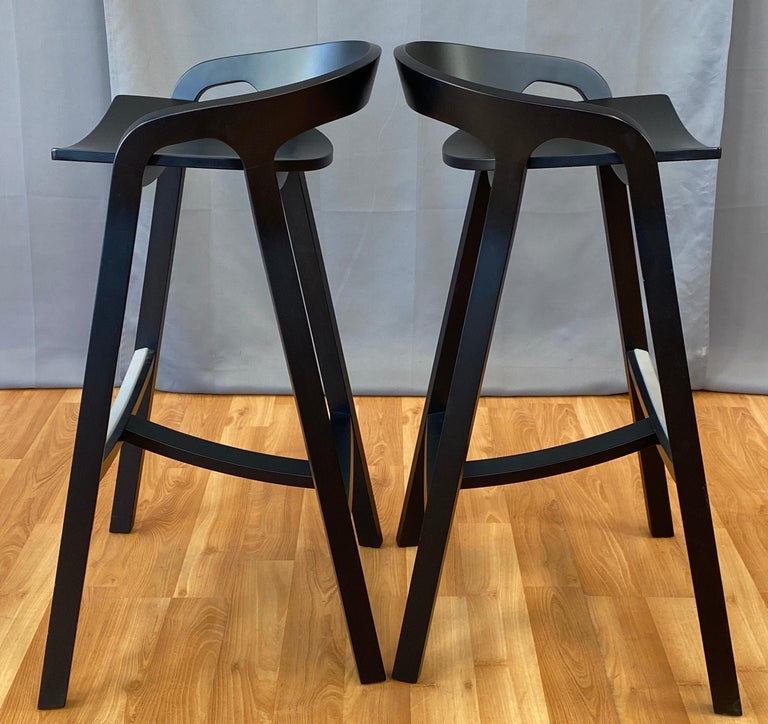 Pair of Black "She Said" Stools, Nitzan Cohen for Mattiazzi, Italy For Sale  at 1stDibs | fiberglass bar stools, mattiazzi stool