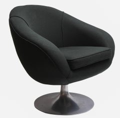 Pair of Black Swivel Chairs