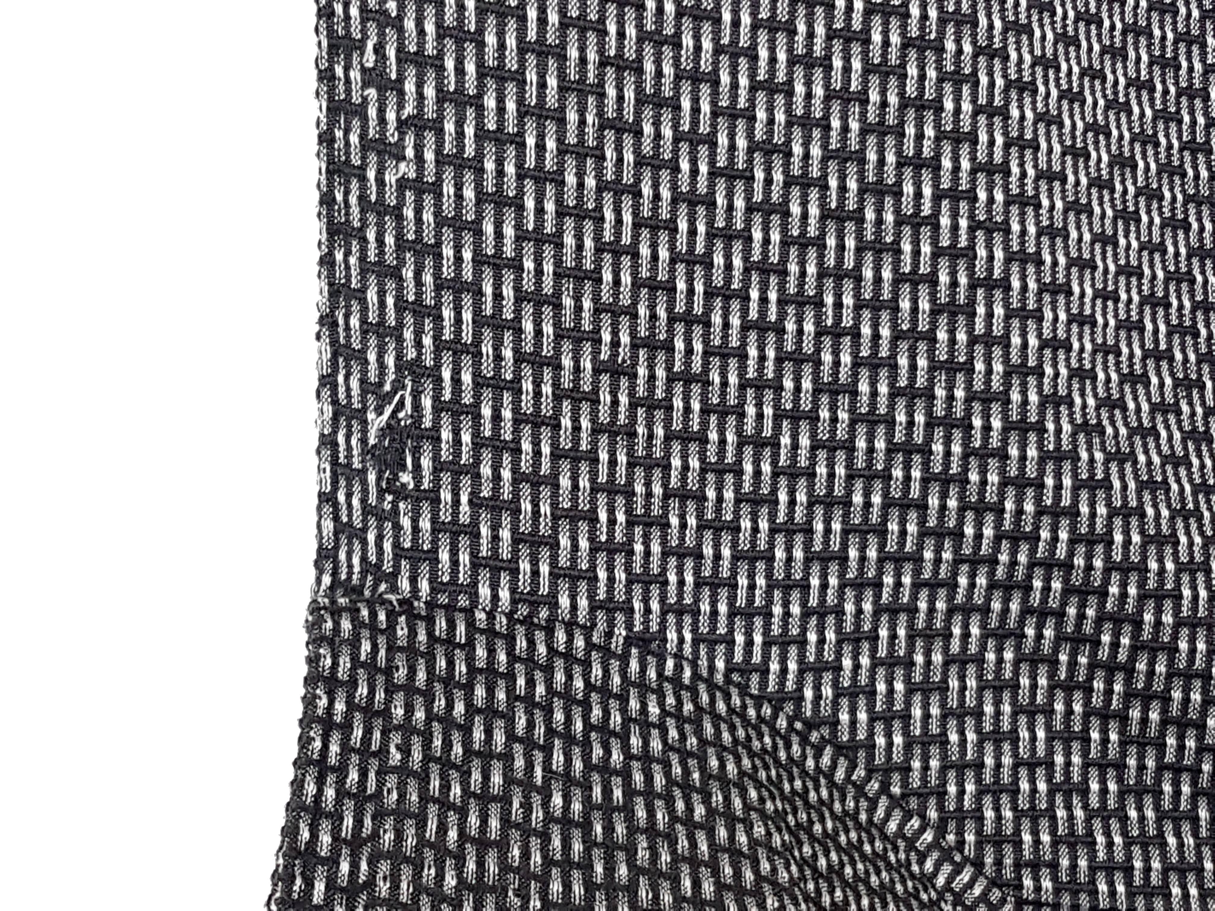 Steel Pair of Black & White Fabric AEO Armchairs, Paolo Deganello, Archizoom Associati