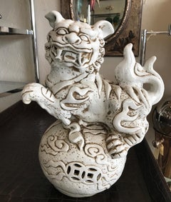 Pair of Blanc de Chine Chinese Foo Dogs
