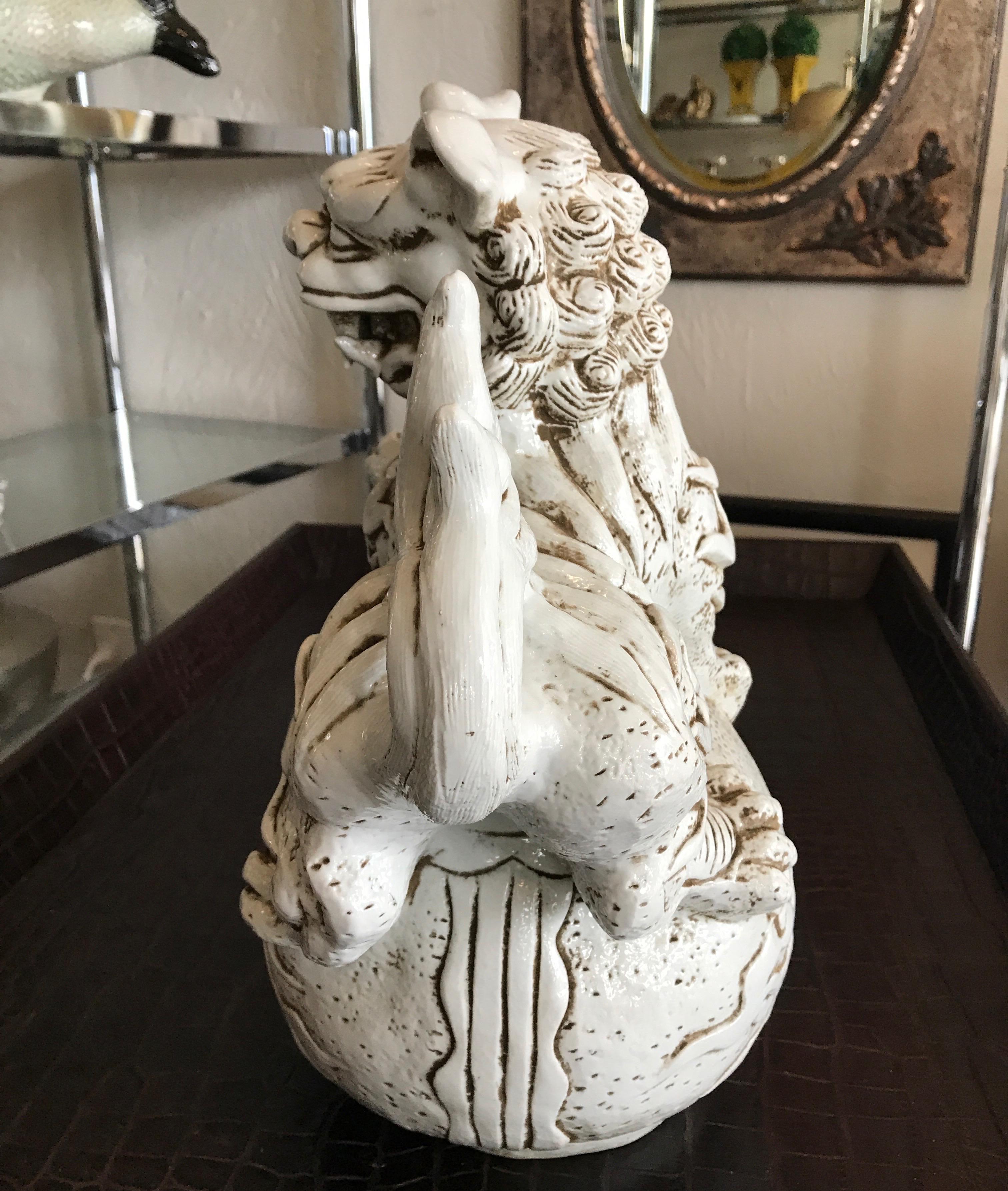 Pair of Blanc de Chine Chinese Foo Dogs 3