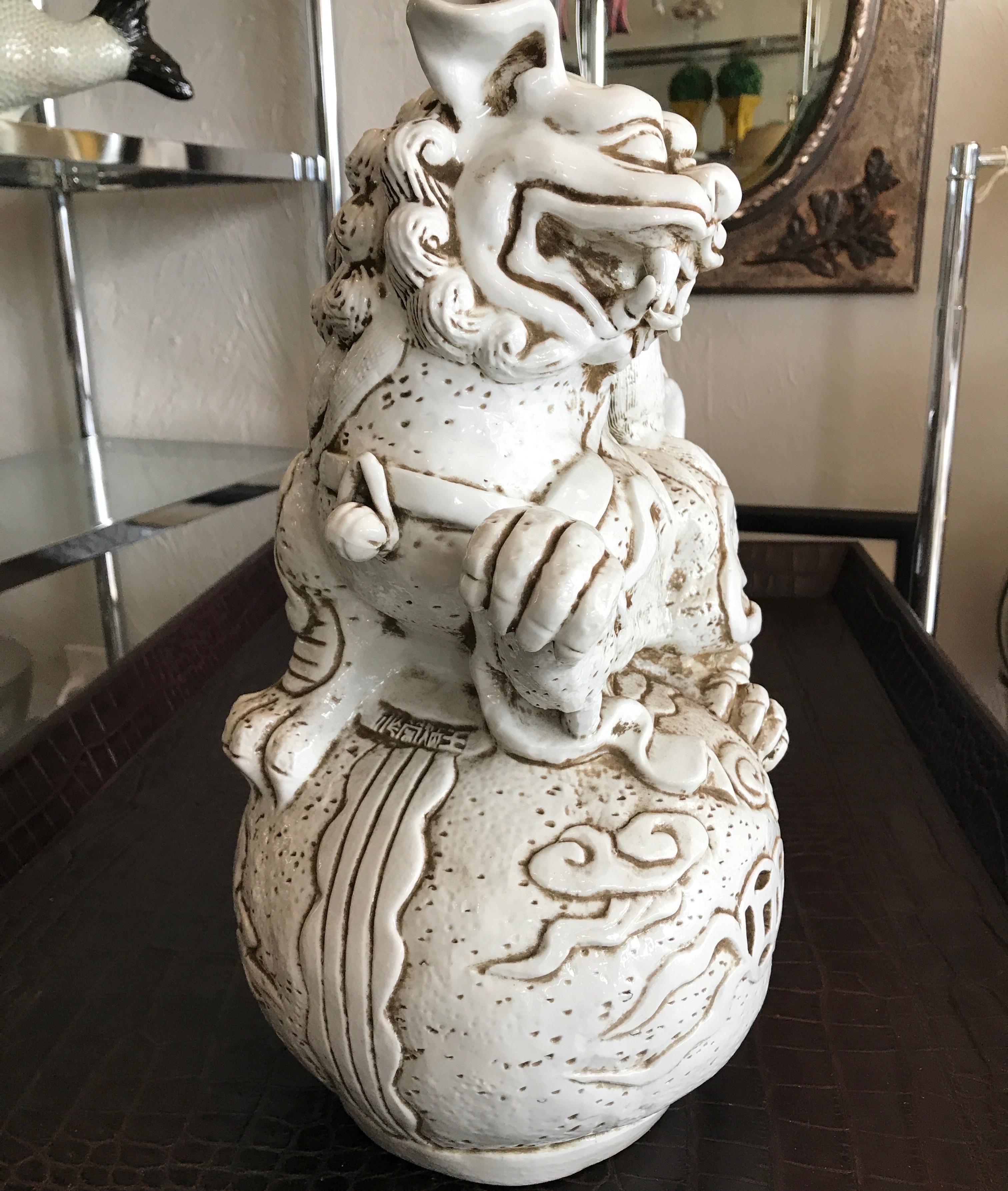 Pair of Blanc de Chine Chinese Foo Dogs 4