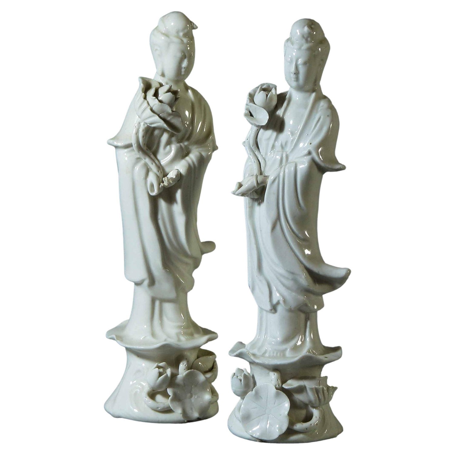 Mid 20th Century Vintage Blanc De Chine Figures - Set of 4 For Sale at  1stDibs