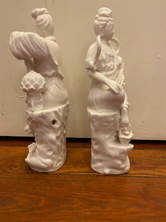 Pair of Blanc de Chine Figures
