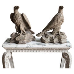 Pair of Blanchard Terracotta Eagles, Stamped, 19th Century