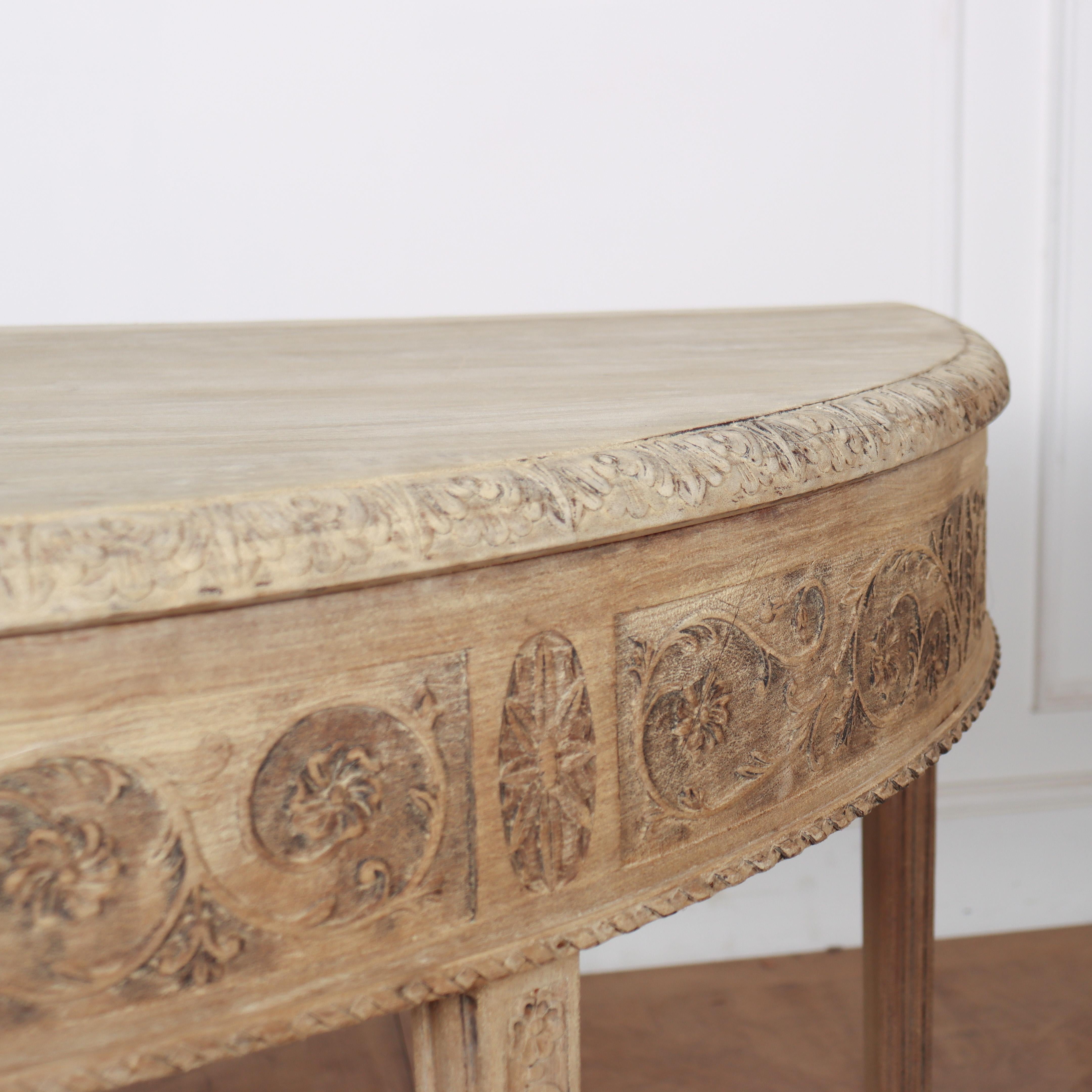 Pair of Bleached Walnut Console Tables In Good Condition For Sale In Leamington Spa, Warwickshire