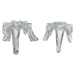 Pair of Blenko Candleholders