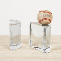 Pair of Blenko Glass Bookends