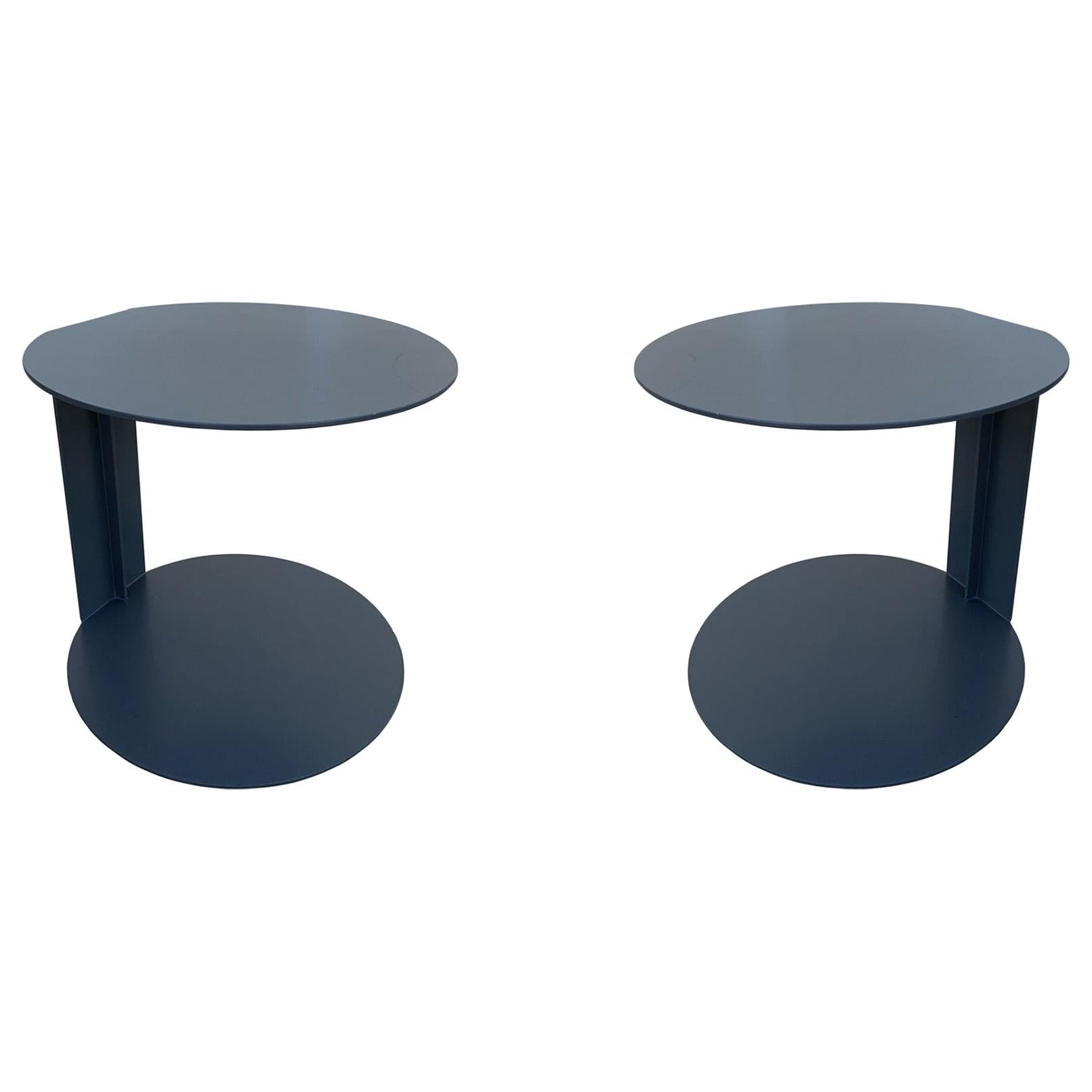 Pair of Blog Side Tables Made in Italy by Verzelloni
