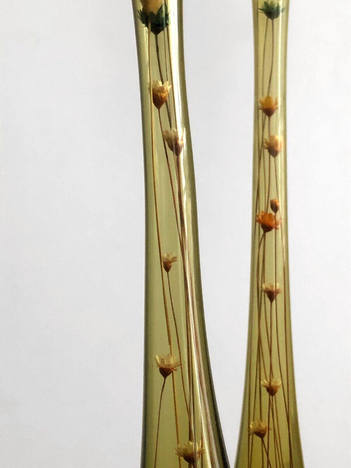 A PAIR OF BLOWN GLASS BOTTLES, In the spirit of CLAUDE MORIN, France 1960 For Sale 1