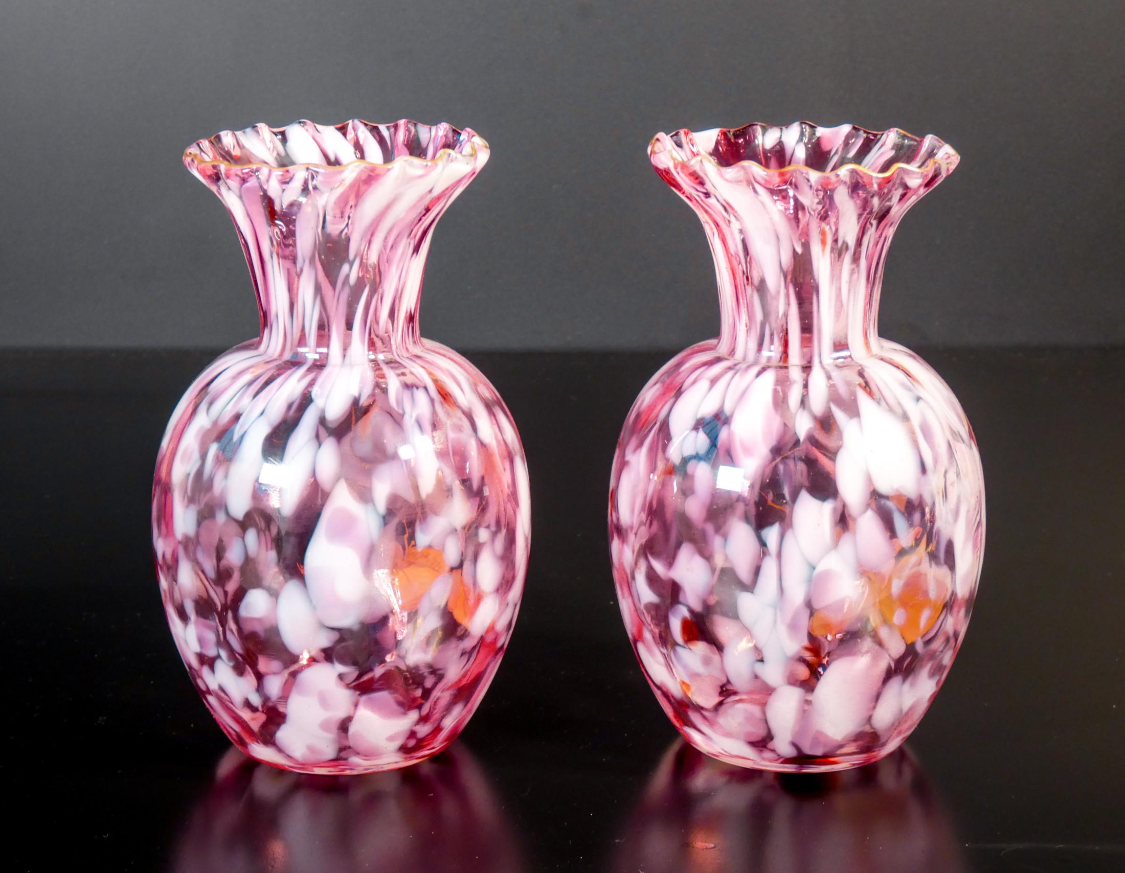 Autre Paire de vases en verre soufflé, 