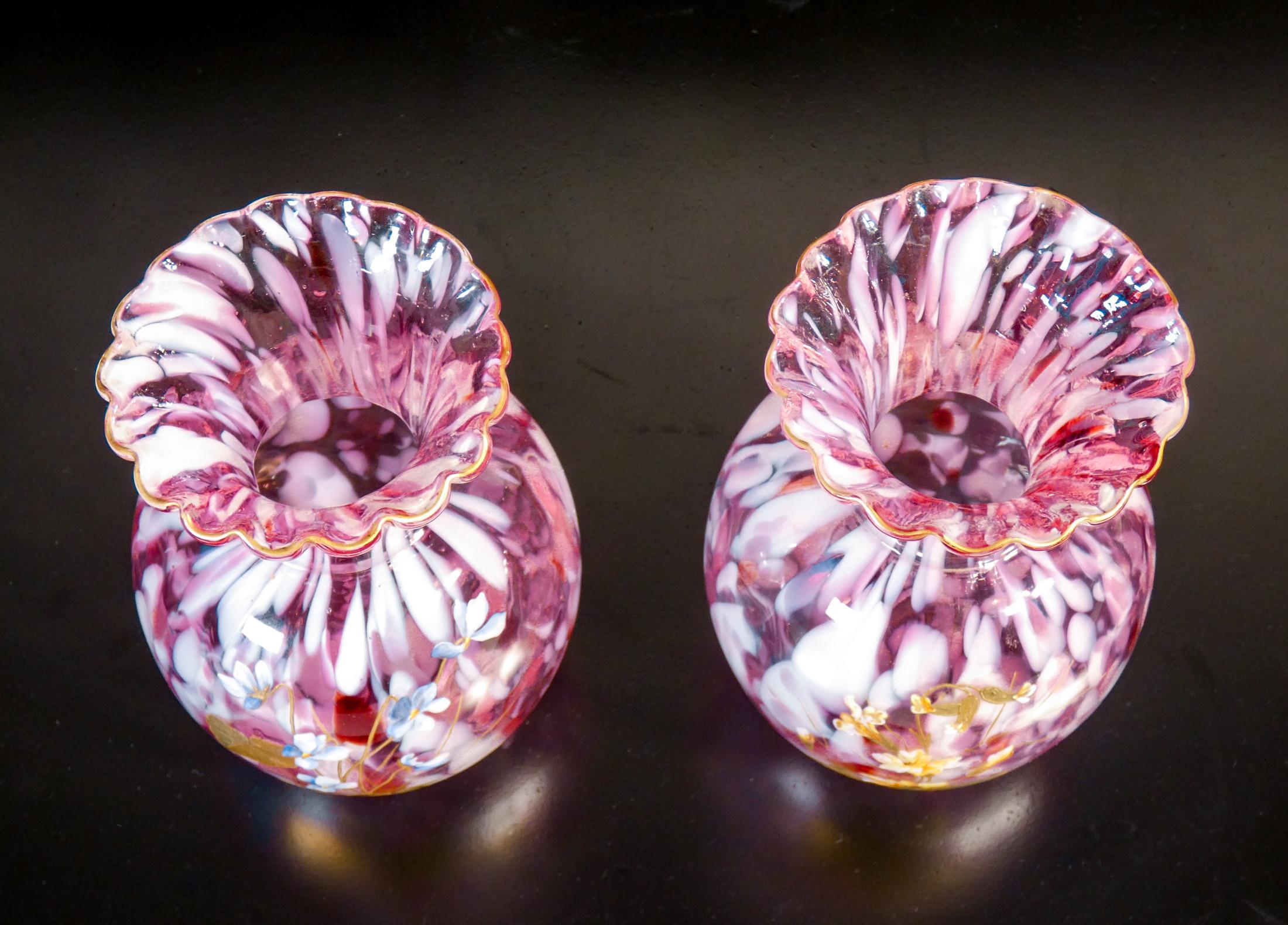 Other Pair of Blown Glass Vases, 