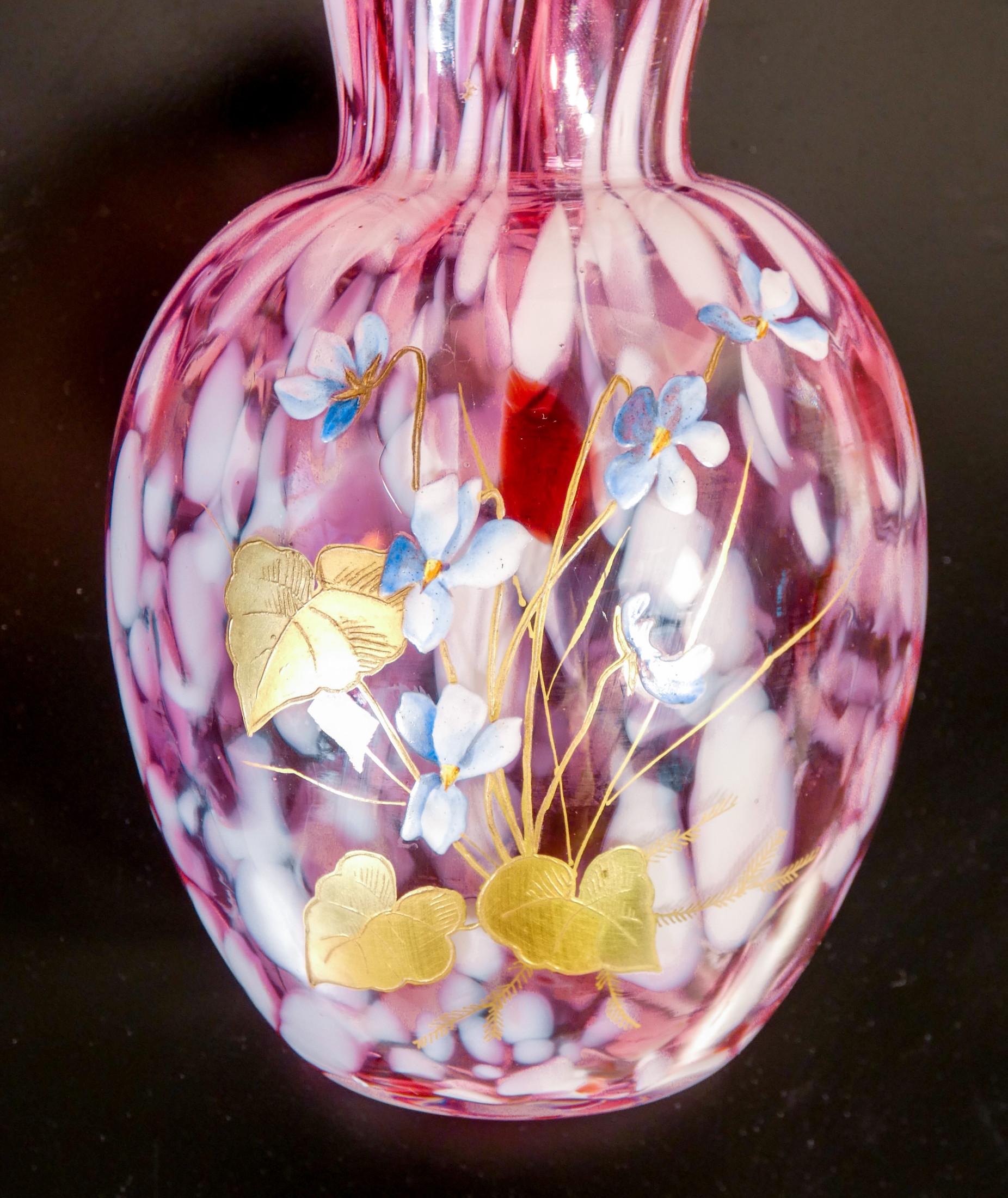 Pair of Blown Glass Vases, 