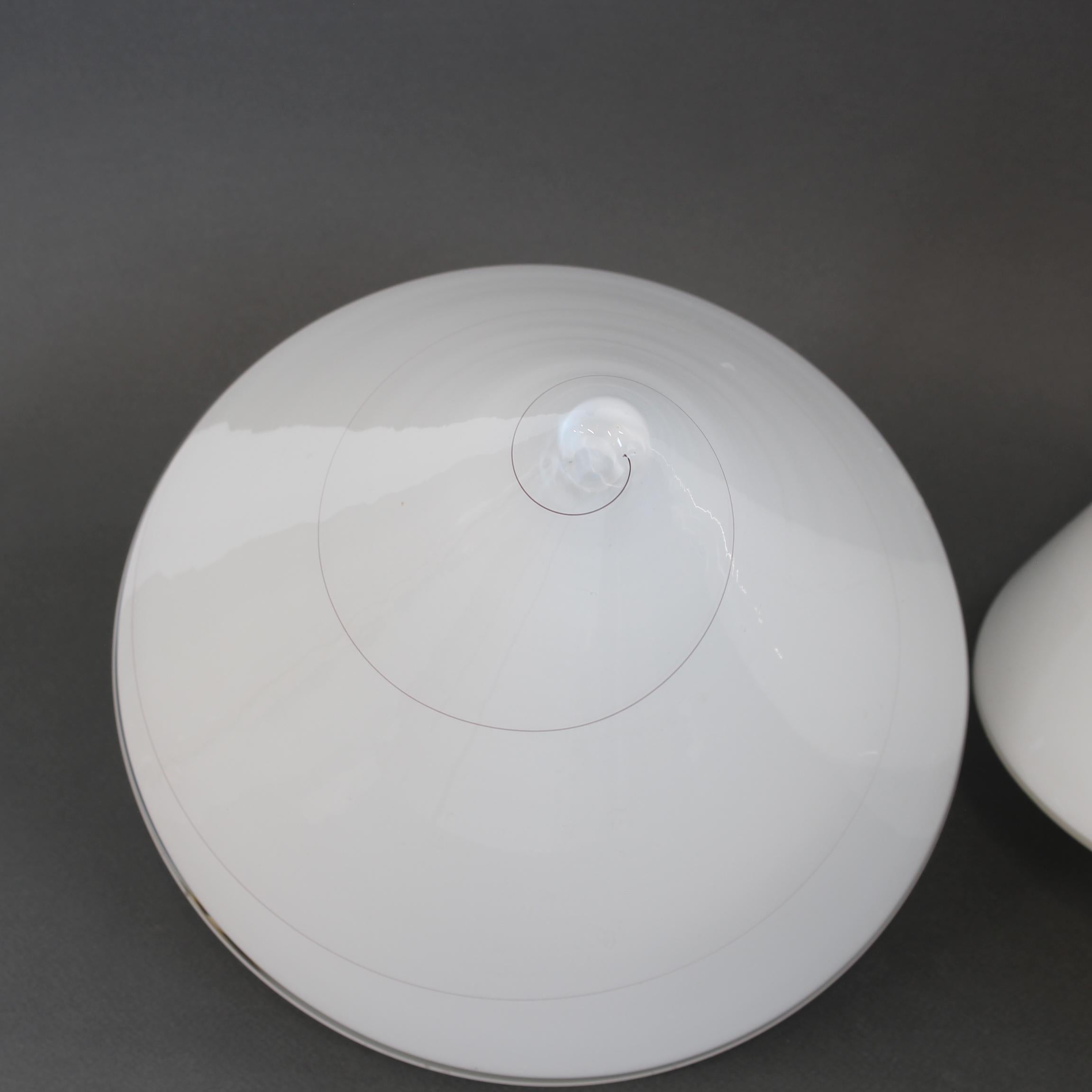 Paire de lampes de table à champignon en verre soufflé de Murano (vers les années 1970) en vente 8