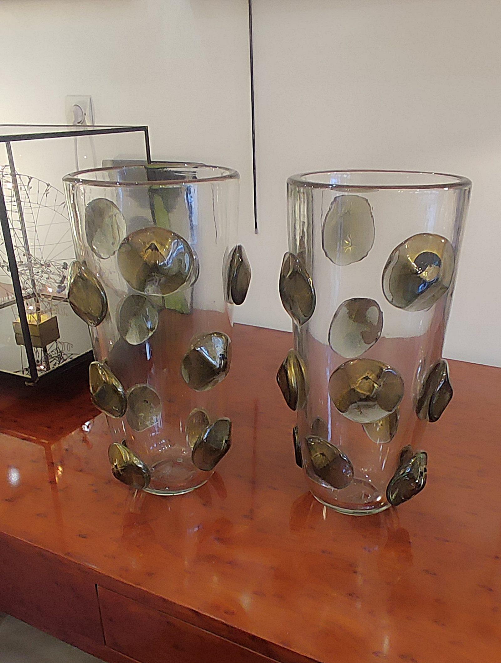 Pair of Blown Murano Glass Vase 5