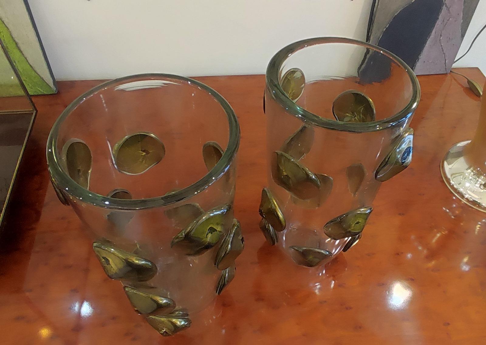 Pair of Blown Murano Glass Vase 6