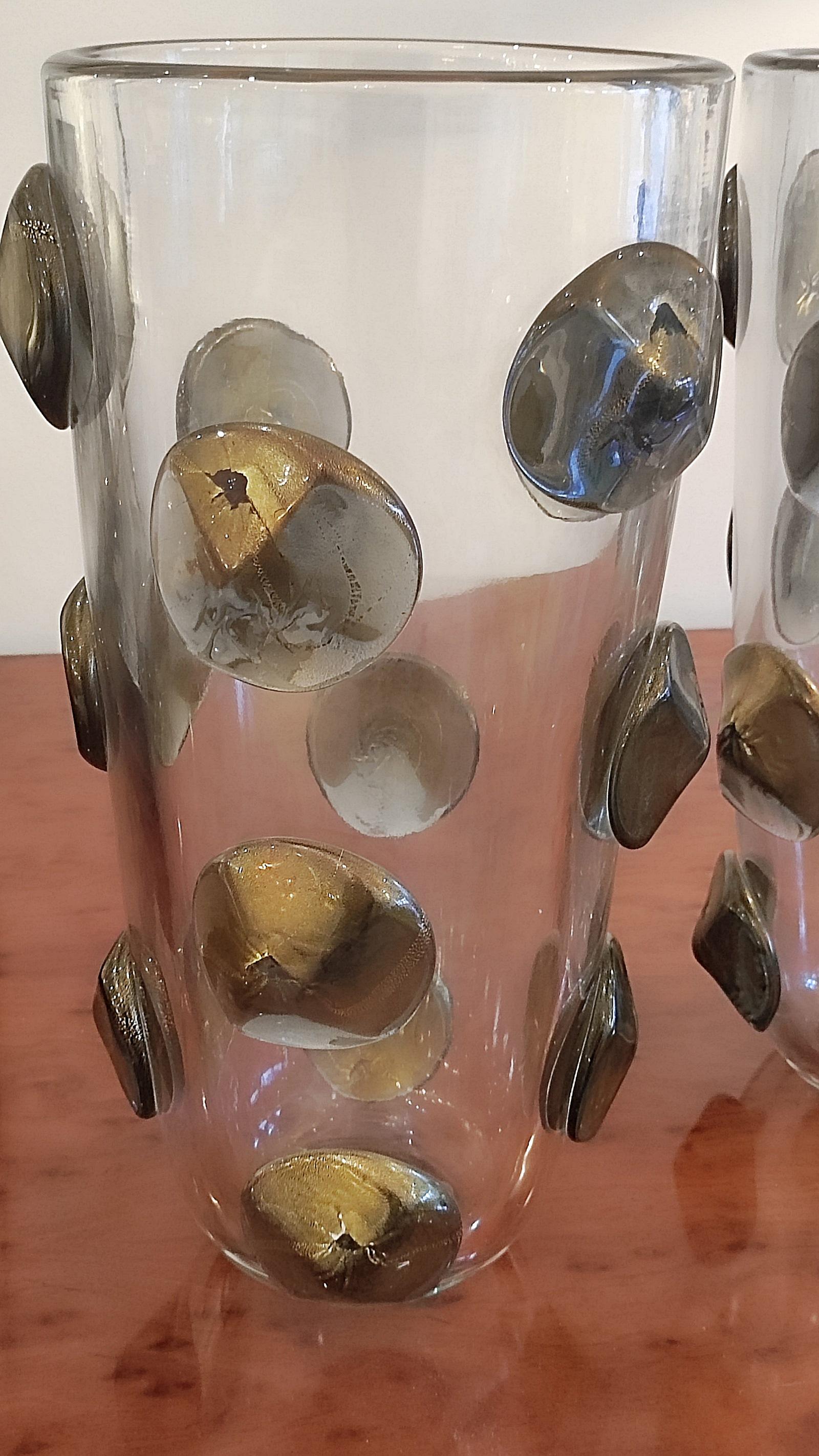 Pair of Blown Murano Glass Vase 7