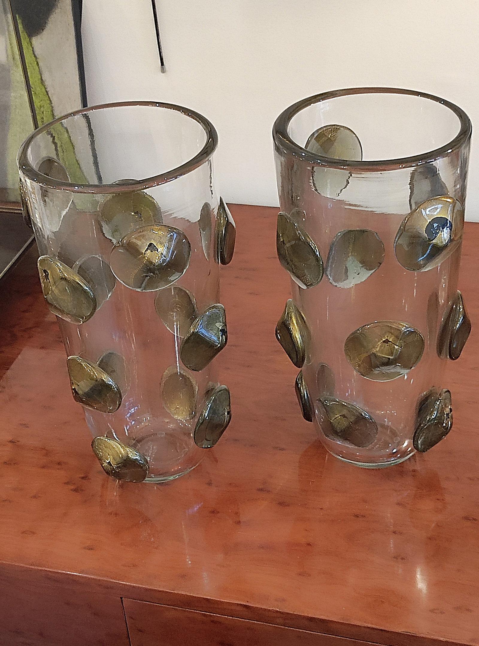 Pair of Blown Murano Glass Vase 8