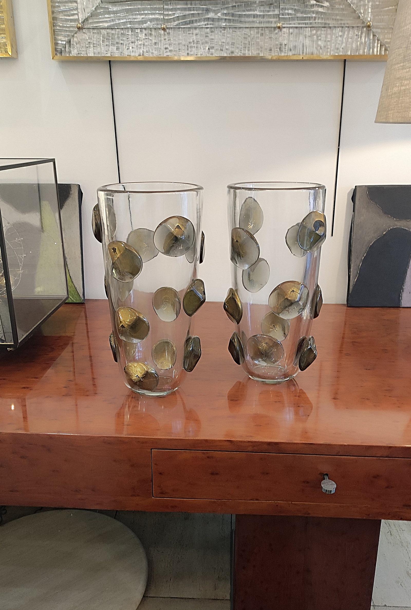 Pair of Blown Murano Glass Vase 10