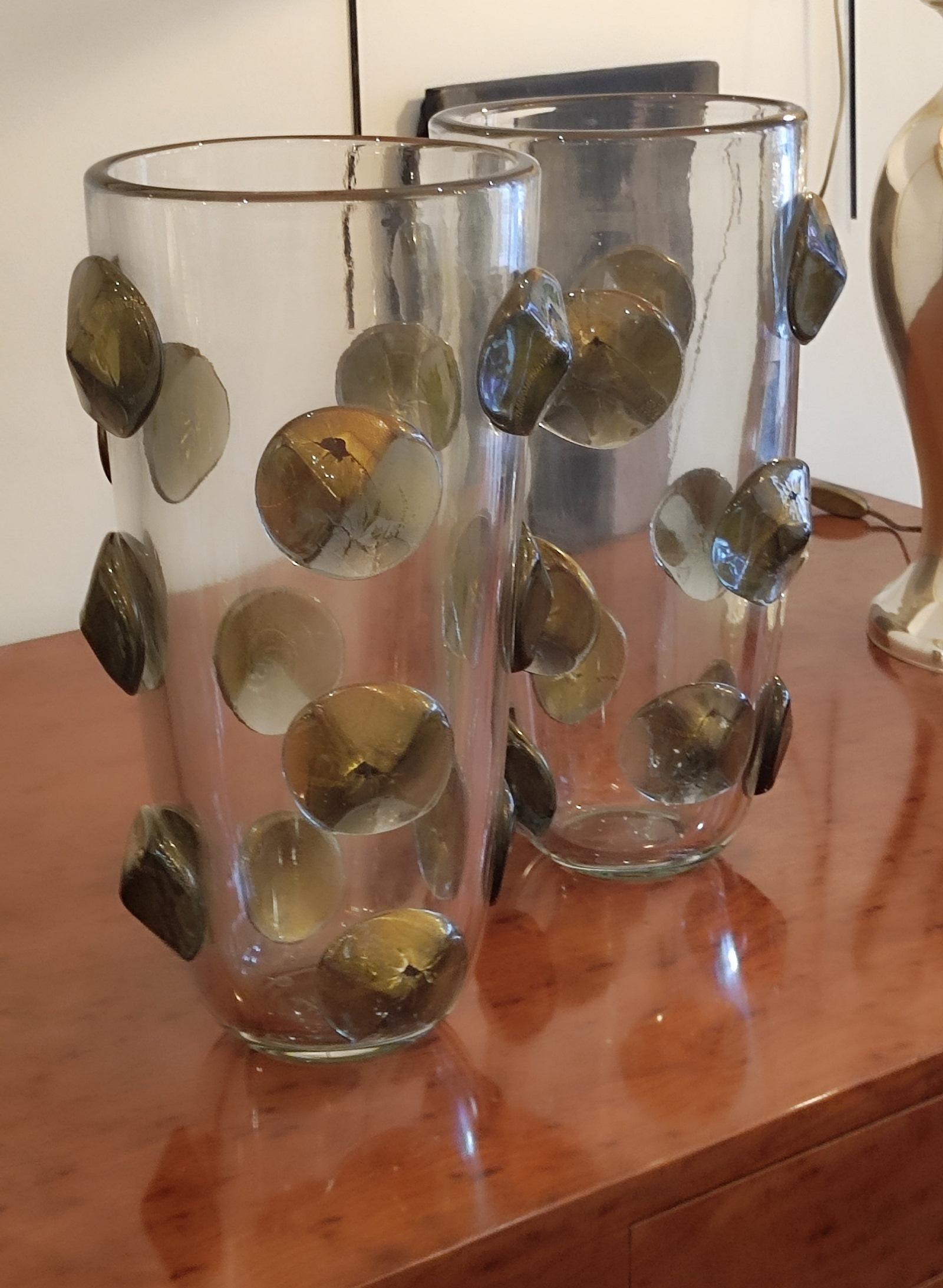 Pair of Blown Murano Glass Vase 2