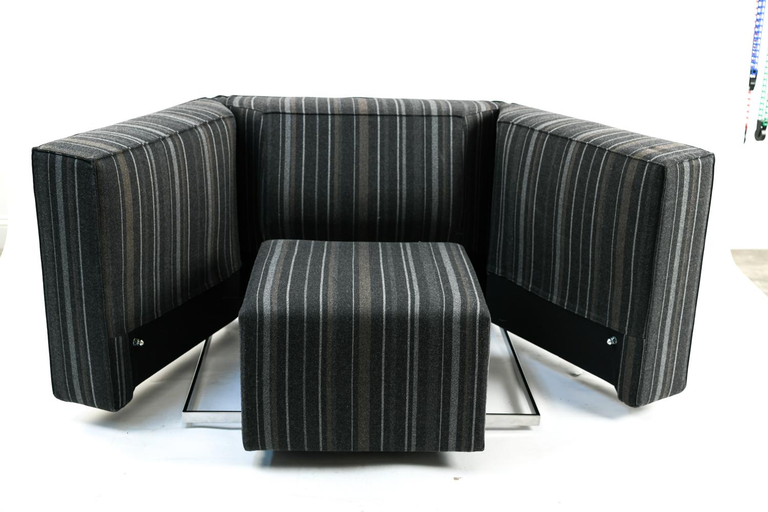 Pair of Blox Armchairs by Cassina 10