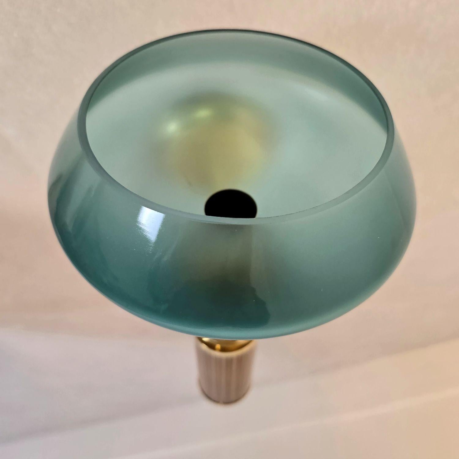 Pair of blue and beige Murano glass sconces im Angebot 2