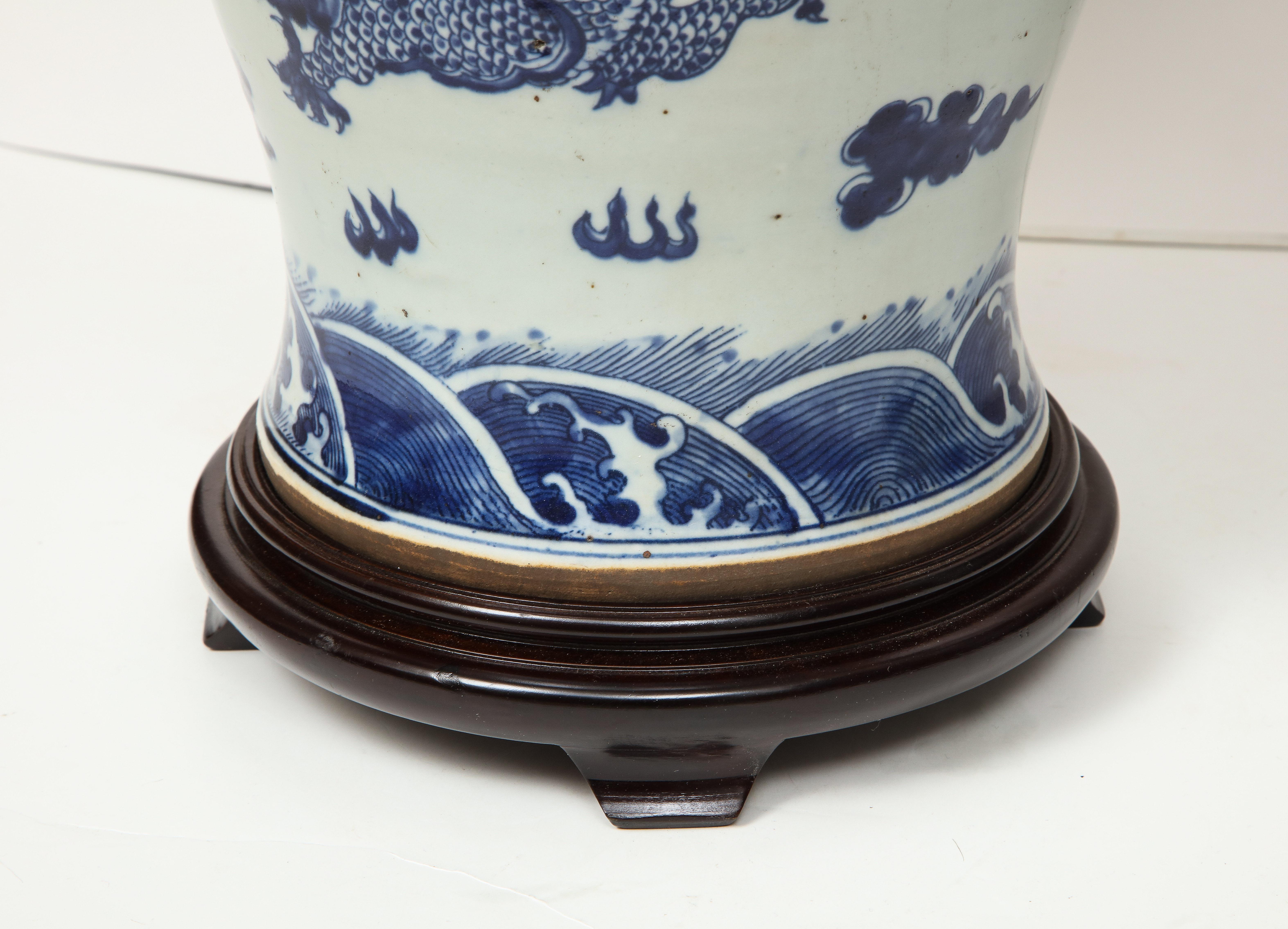 chinese blue and white lamps