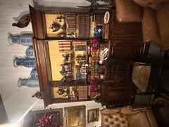 Pair of blue and white Chinese export vases