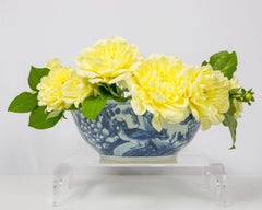 Paire de bols en porcelaine de Chine bleu et blanc peints à la main, dynastie Qing, vers 1880