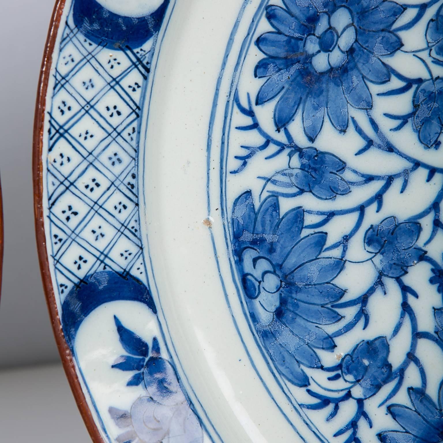 Pair of Blue and White Delft Chargers 4