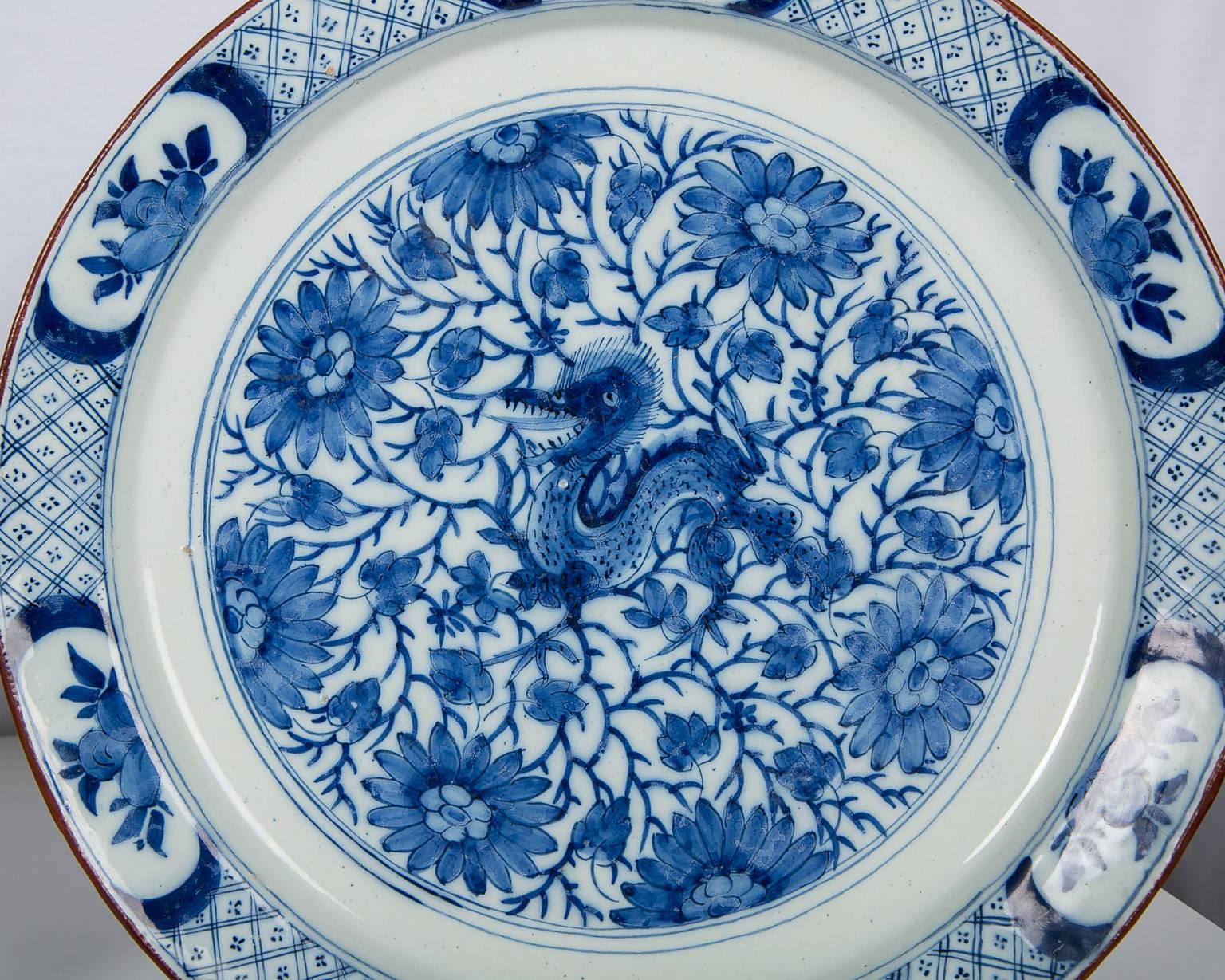 Pair of Blue and White Delft Chargers 7