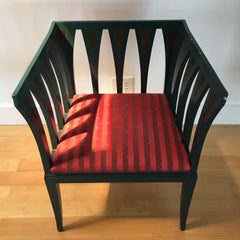 In stock a Los Angeles, Coppia di "sedie blu", disegnate da Eliel Saarinen